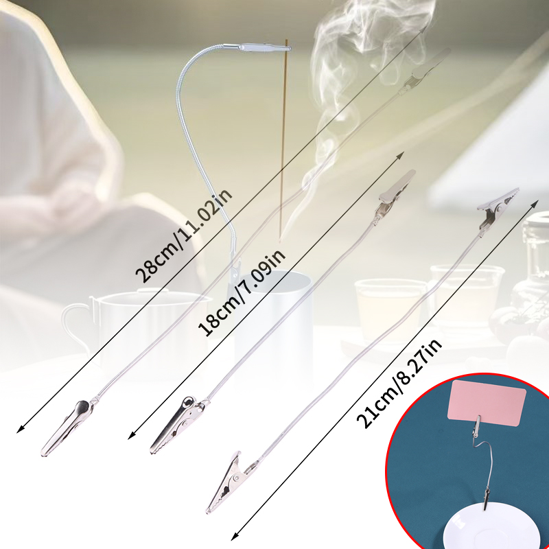 Home Fragrance Gift - 10Pcs Doppelköpfige Metall Weihrauch Clip Moskito